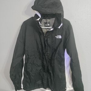 The North Face Black and White Hooded Jacket